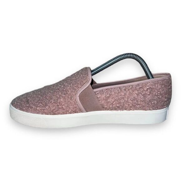 Vince Blair 5 Pink Faux Shearling Slip-On Casual Sneakers Women's 9 - Picture 5 of 10